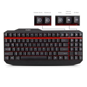 Zalman ZM-K500 Black Mechanical Gaming Keyboard USB - Wired